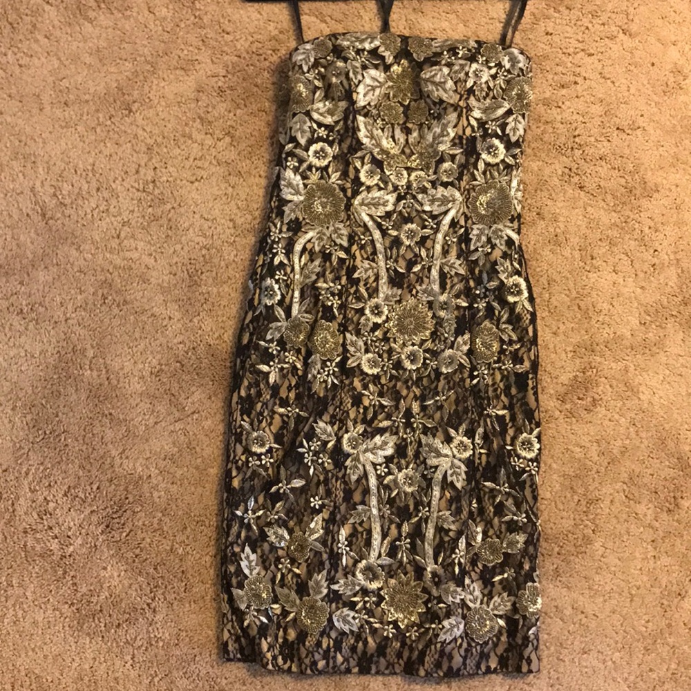 Sue Wong strapless dress